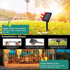 LED Solar Courtyard Curtain Lights Outdoor Waterproof Fairy String Lights With 8 Modes for Garden Window Bedroom Wedding