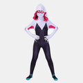 Girls Gwen Superhero Bodysuit Halloween Cosplay Masks Jumpsuit Kids Purple Cape Dress Up Kids Masks Dress Up Gift