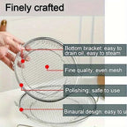 Stainless Steel Filter Tray – Reusable Round Mesh Basket for Frying, Grilling & Food Straining