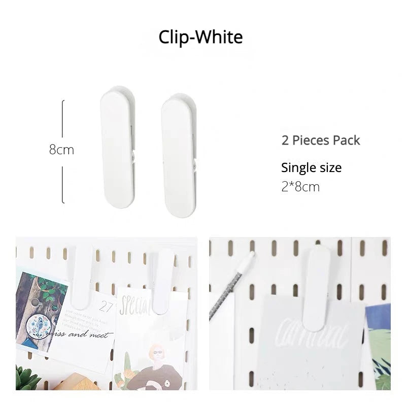 New DIY Pegboard Accessories Hanging Shelf Storage Hooks Wall Organizer No Punching Crafts Organization For Garage Kitchen Room