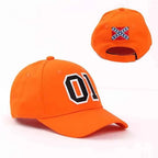 General Lee 01 Cosplay Hat Embroidery Unisex Cotton Orange Good OL' Boy Dukes Adjustable Baseball Cap Accessories Sunhat Gift
