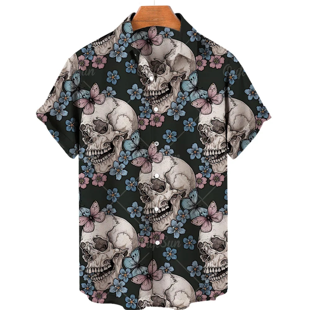 Men's Designer Hawaii Shirts Short Sleeve Collar Top Fashion Streetwear 3d Printed XS-5XL Hiphop Casual Vintage Clothing