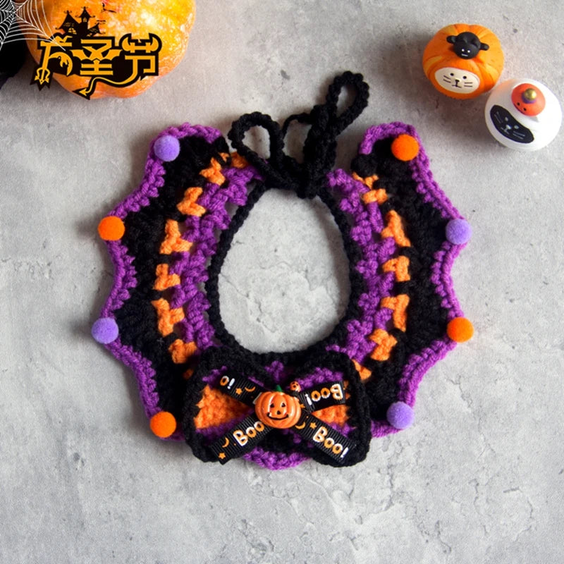 Halloween Cat Collar – Scarf Costume for Pets