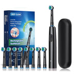 Intelligent Rotating Electric Toothbrush – Rechargeable Smart Tooth Cleaner Compatible with Oral-B Brush Heads | Deep Cleaning Automatic Toothbrush