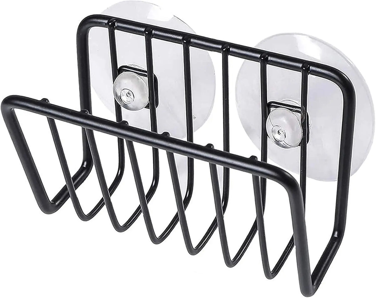 Sponge Holder For Kitchen Sink, Stainless Steel Suction Cup Sponge Caddy Kitchen Supplies Wall Mounted Sink Kitchen Organizer