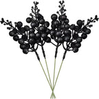 Glitter Artificial Flowers Berry Bouquet Christmas Decoration Xmas Tree Ornaments for Home Decor New Year Gift Accessory