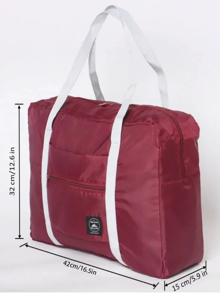 Portable Foldable Travel Duffle Bag Large Capacity Lightweight Carry-On Gym Bag