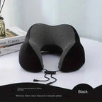 1pc U Travel Memory Cotton Pillow NeckMotor Cars And Aeroplanes NapMagnetic Fabric Ushaped