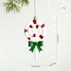 Christmas Atmosphere Balloon Dog Small Pendant Christmas Tree Snowflake House Pendant Small Ornament Wreath Accessory