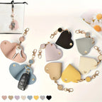 Heart Shaped Keychain with Retractable Buckle - The Perfect Accessory for Love and The Ideal Choice for Valentine's Day Gifts