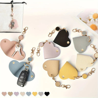 Heart Shaped Keychain with Retractable Buckle - The Perfect Accessory for Love and The Ideal Choice for Valentine's Day Gifts
