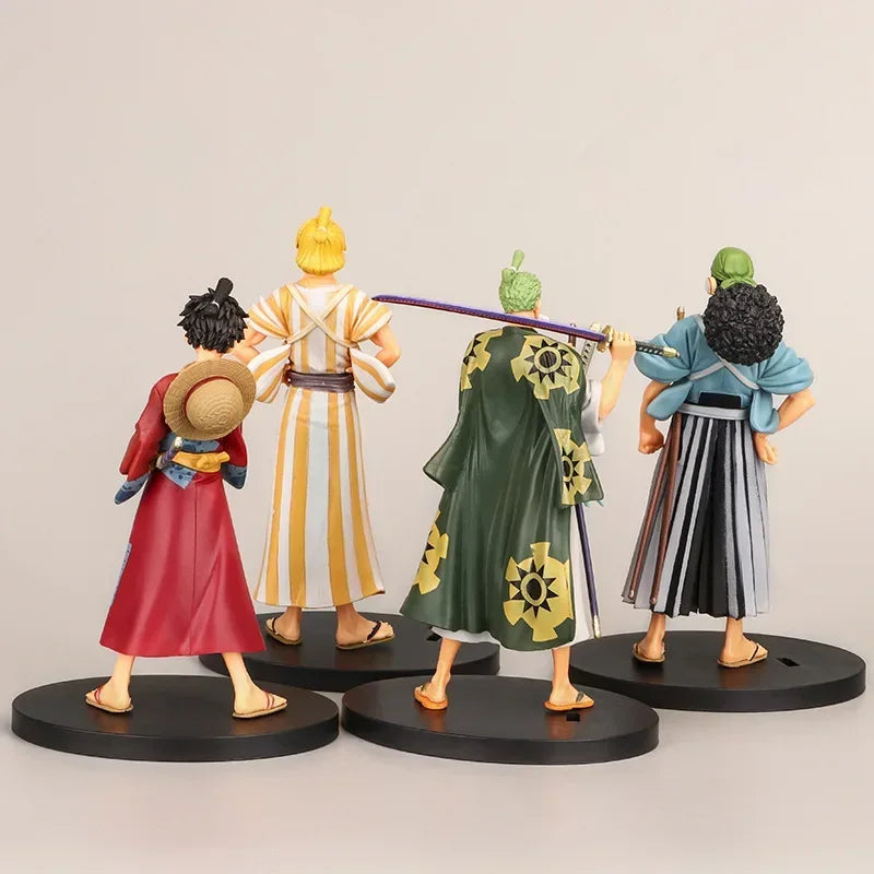 One Piece Anime Figures 18CM – Luffy, Zoro, Chopper & Nami