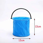 Beach Sand Bucket Toy 2Pcs Collapsible Bucket Gardening Tool Outdoor Pool Play Tool Kids Summer Water Fun Toy Birthday Gift