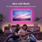 RGB Led Strip Lights Music Sync Led Lights for TV USB 5V Led Tape Ribbon for TV Backlight Room Bedroom Decoration