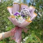 Cartoon My Melody Kuromi Cinnamoroll Kt Cat Plush Doll Creative Flower Bouquet Valentine Christmas Graduation Birthday Gift