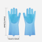 Pet Grooming Cleaning Gloves Dog Cat Bathing Shampoo Glove Scrubber Magic Dishwashing Cleanner Sponge Silicon Hair Removal Glove - WTN Essentials 