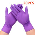 Fuchsia Nitrile Disposable Gloves 20/100PCS 3-mil Powder & Latex Free Household Cleaning Gloves for Cooking Kitchen Esthetician