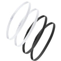 4PCS Unisex Sports Thin Headband Non-Slip Elastic Women Men Yoga Hair Bands Sweatband Football Running Biking Sports Hairband