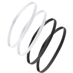 4PCS Unisex Sports Thin Headband Non-Slip Elastic Women Men Yoga Hair Bands Sweatband Football Running Biking Sports Hairband