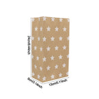 6/12/24pcs Mixed Style Kraft Craft Paper Bags Wave Dot Candy Cookie Packaging Bag Birthday Party Supplies Wedding Guest Gift Bag