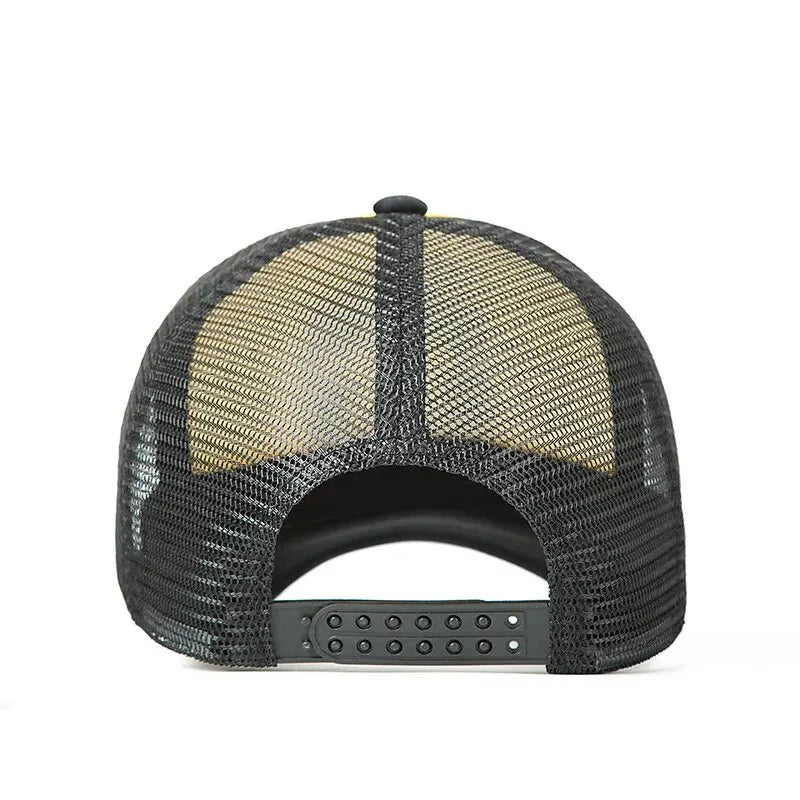 Fashion Mesh Snapback Baseball Cap for Casual Outdoor Comfort