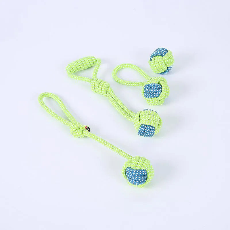 Pet Dog Toys for Large Small Dogs Toy Interactive Cotton Rope Mini Dog Toys Ball for Dogs Accessories Toothbrush Chew Puppy Toy - WTN Essentials 
