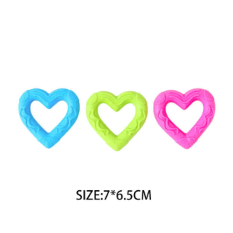 Pet Chew Toy Soft Rubber Bite-resistance Bone Shape Teeth Grinding Chewing Toys for Small Dogs Training Pet Supplies