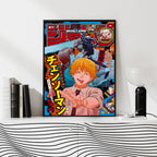 Chainsaw Man Poster Print For Bedroom Living Room Home Decor Japanese Anime Manga Denji Wall Art Cartoon Canvas Painting
