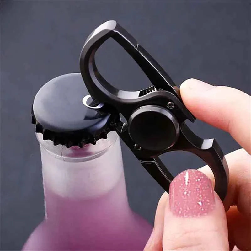 Finger Spinner Fidget Hand Spinner Anti-Anxiety Toy Relieves Stress Finger Spinner Ketchain Bottle Opener EDC Adult Kids Gift