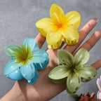 3Pcs/18Pcs Egg Flower Hair Clips Gradient Candy Color Flowers Suitable for Daily Backcombed Ponytail Shark Clip Hair Accessories