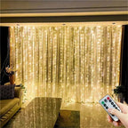 USB Curtain String LampParty Birthday Wall Decoration Garland Wedding Fairy Light 3/6M LED 8 Mode Christmas Light Holiday Decor