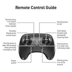 E72 High - Performance foam aircraft stunt intelligent fixed height hover 360 ° turn UAV remote LED lights control fighter toy