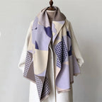 Cashmere Scarf for Women Thick Warm Winter Blanket Brand Female Luxury Quality Shawl Wrap Bufanda 2024 Poncho Echarpe Pashmina