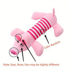 Pig Elephant Design Durable Interactive Dog Toy - Squeaky Chew Toy for Aggressive Chewers - Long-Lasting Pet Supplies