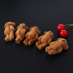 5PCS Plush Stuffed Bear Ornament Lovely Plush for Key Chain Bag Decor Handbag Accessories for Key Ring Girl Gift Women F