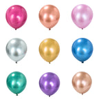 10- 100 pieces metal balloon Gold Silver Chrome Ballon Wedding Decoration white black Macaron Birthday Party Supplies 10 12 inch