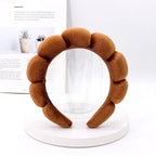 Sponge Spa Headband Velvet Washing Face Wide Padded Headband Skin Care Makeup Removal Shower for Women Girls Hair Accessories