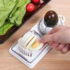 2-in-1 Stainless Steel Egg Cutter – Multi Function Egg Slicer