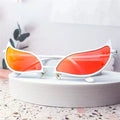 Donquixote PVC Sunglasses Doflamingo Cosplay Glasses Anime Cat Eye Sunglasses for Women Men Funny Christmas Gift Party Props