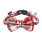 Pet Breakaway Cat Collar Bow Tie & Bell – Christmas Plaid