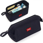 Large Capacity Pencil Case With Pen Holder Label Minimalist Student Stationery Storage Creative Stationery Storage Bag