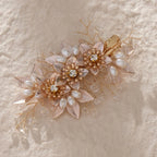 Fashion Pearl Flower Clip Silver Color Hair Combs Wedding Bridal Jewelry Accessories Headpieces For Woman Bride Hair Ornaments