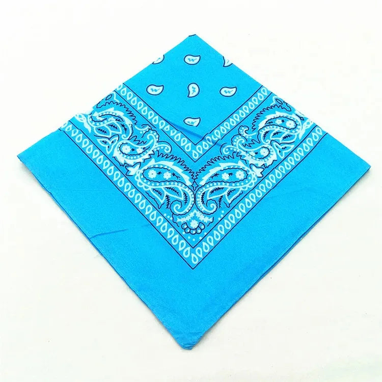 1/2/3/5PCs Unisex men women bandana hairband cowboy mens biker sports headwear wrist hairwrap single head wrap scarf