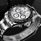 PAGANI DESIGN PD1644 Men's VK63 Quartz Chronograph Watch Sapphire Glass Stainless Steel 100M Waterproof Sport Wristwatch