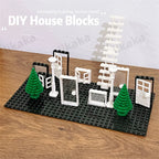 City Friends Door Window Set Building Blocks Compatible Classic House Architecture Blocks Parts MOC Bricks DIY Toys for Kids