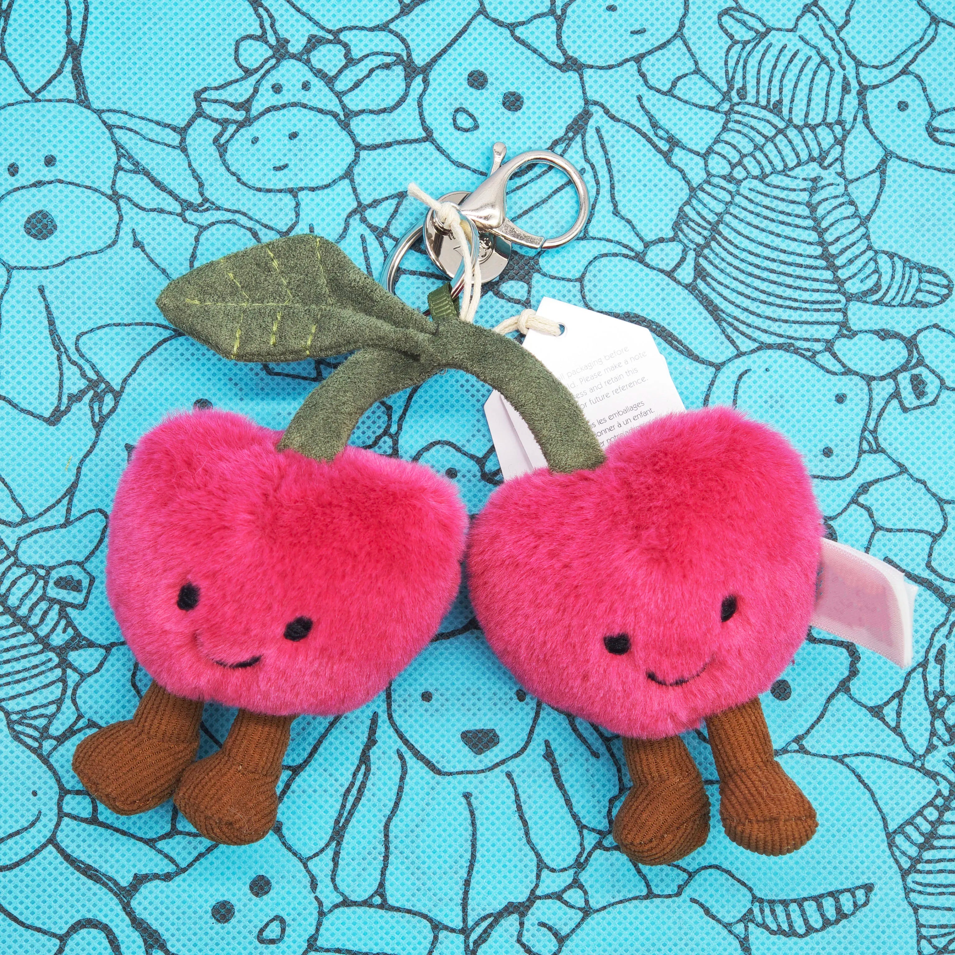 2026 New JC Fun Bestselling Fruit Plush Toy Pendant-Grape Avocado Pear Dragon Fruit Plush Toy-Home Decor Children's Gift