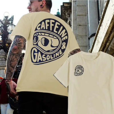 2025 Latest Original Pattern Printed Cotton T-shirt Men's Summer Casual Top Short Sleeve Classic Fashion Crew-neck T-shirt