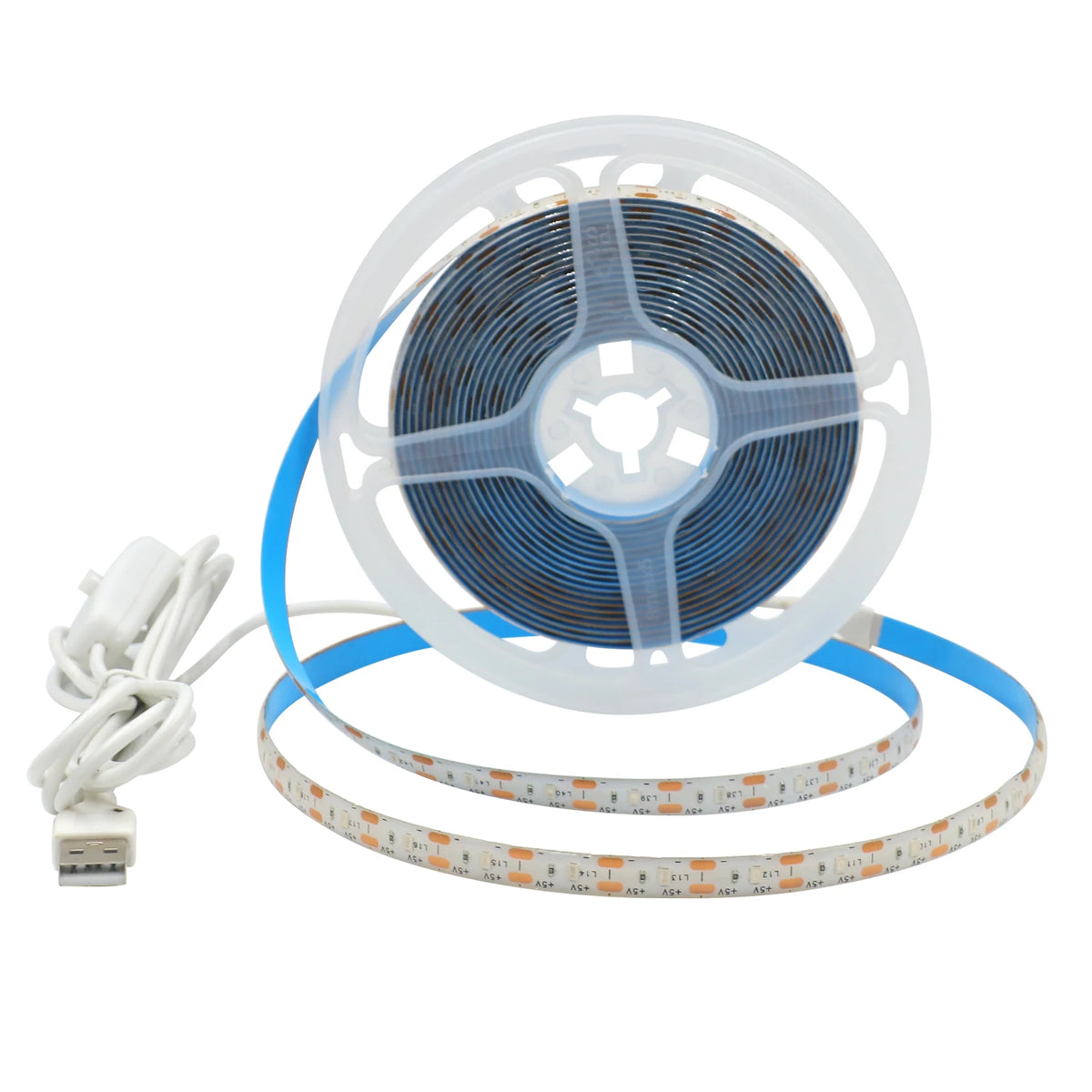 5V 2835 LED Strip Light 2835 60Leds/m Flexible Fita Led Tape With Switch White Warm Blue Waterproof LED Lights for Room Decor