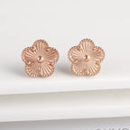 Hot Sale Stainless Steel Laser Five Leaf Flower Petal Adjustable Clover Bracelet Classic for Woman Girl Brand Jewelry Party Gift