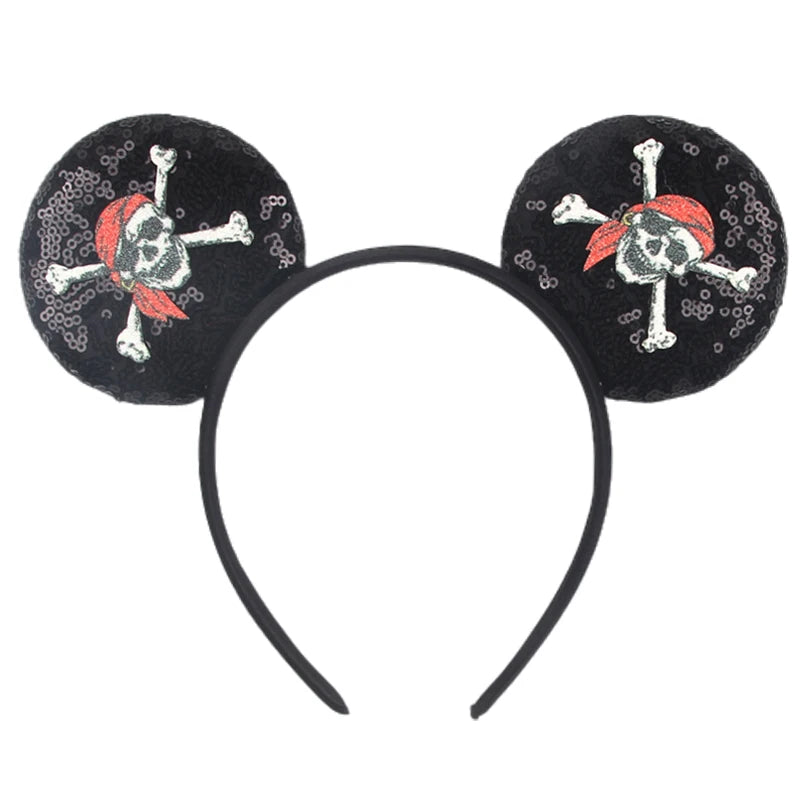 2026 Latest Fashion Ear Headband Sequin Bows For Girl Adult Kids Halloween Party Cosplay Hair Accessories Princess Hairband